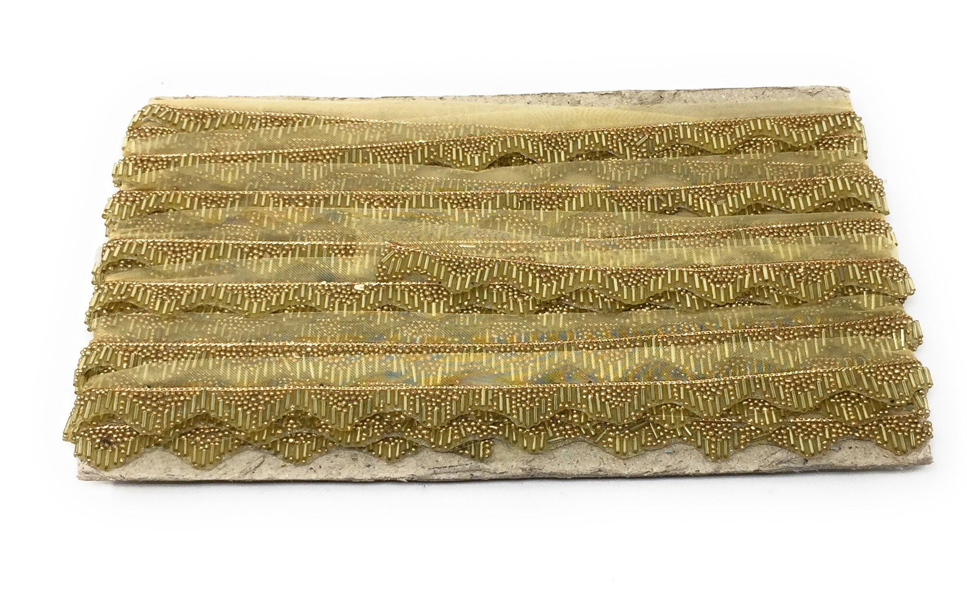 Gold Embroidered Saree Border Trim - 9 Meter Roll