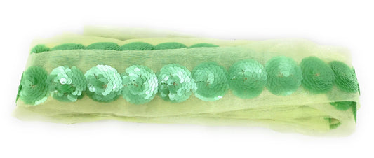 Light Green sequin trim