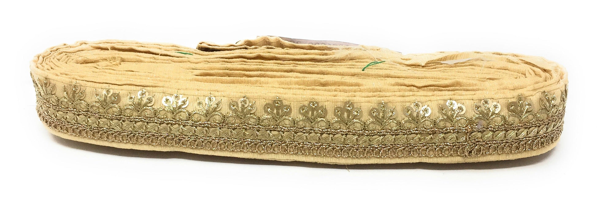 beige fabric border