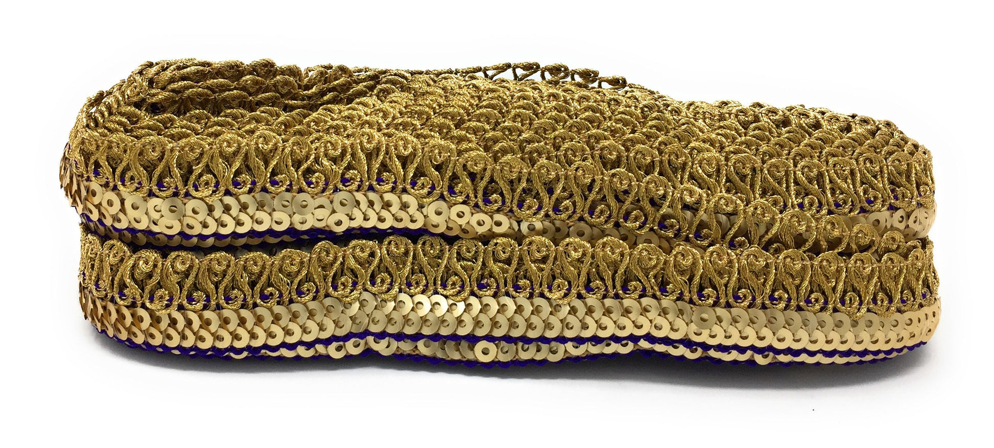 purple sequin ribbon
