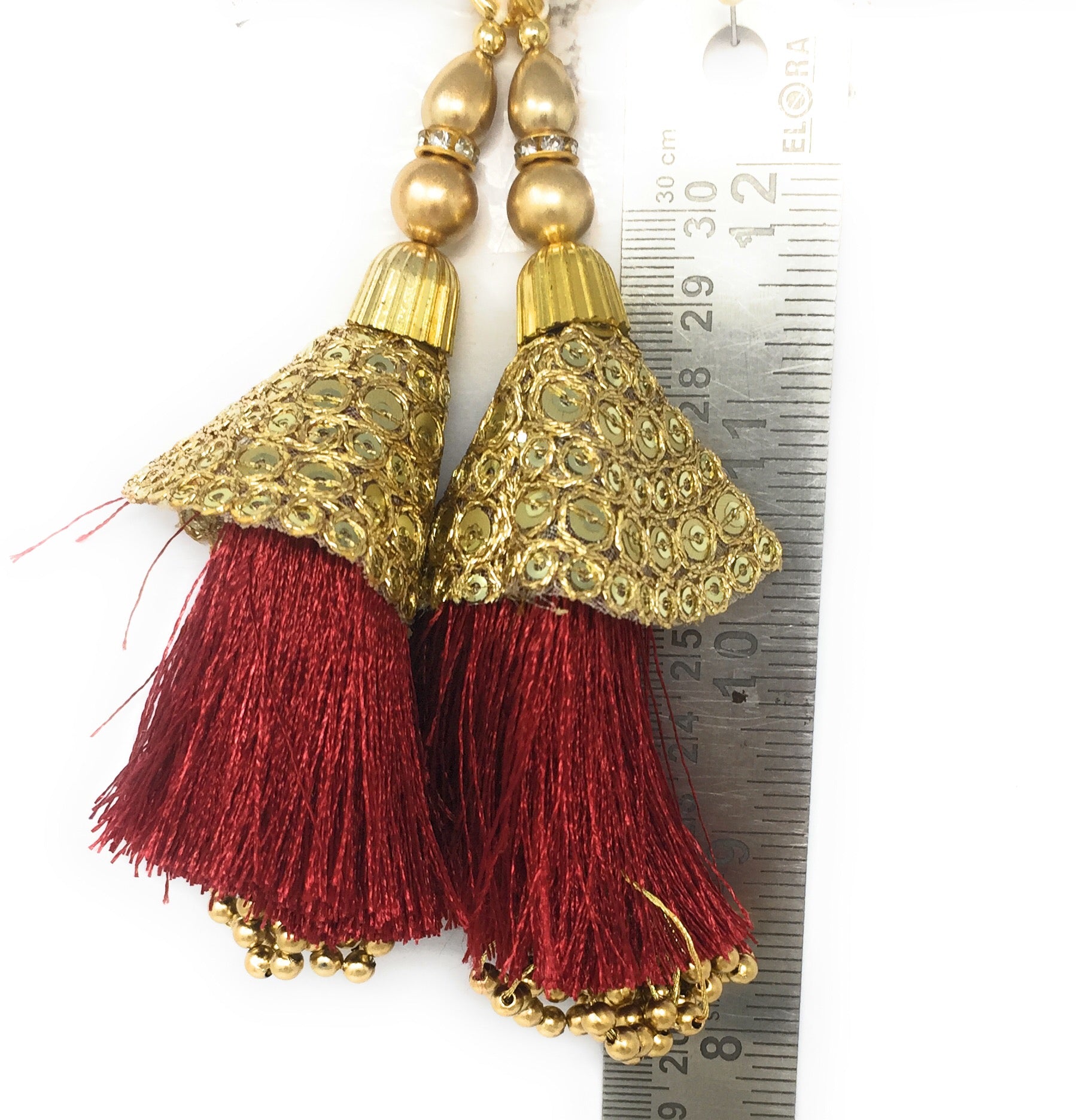 Maroon latkan wala choli - Set of 2