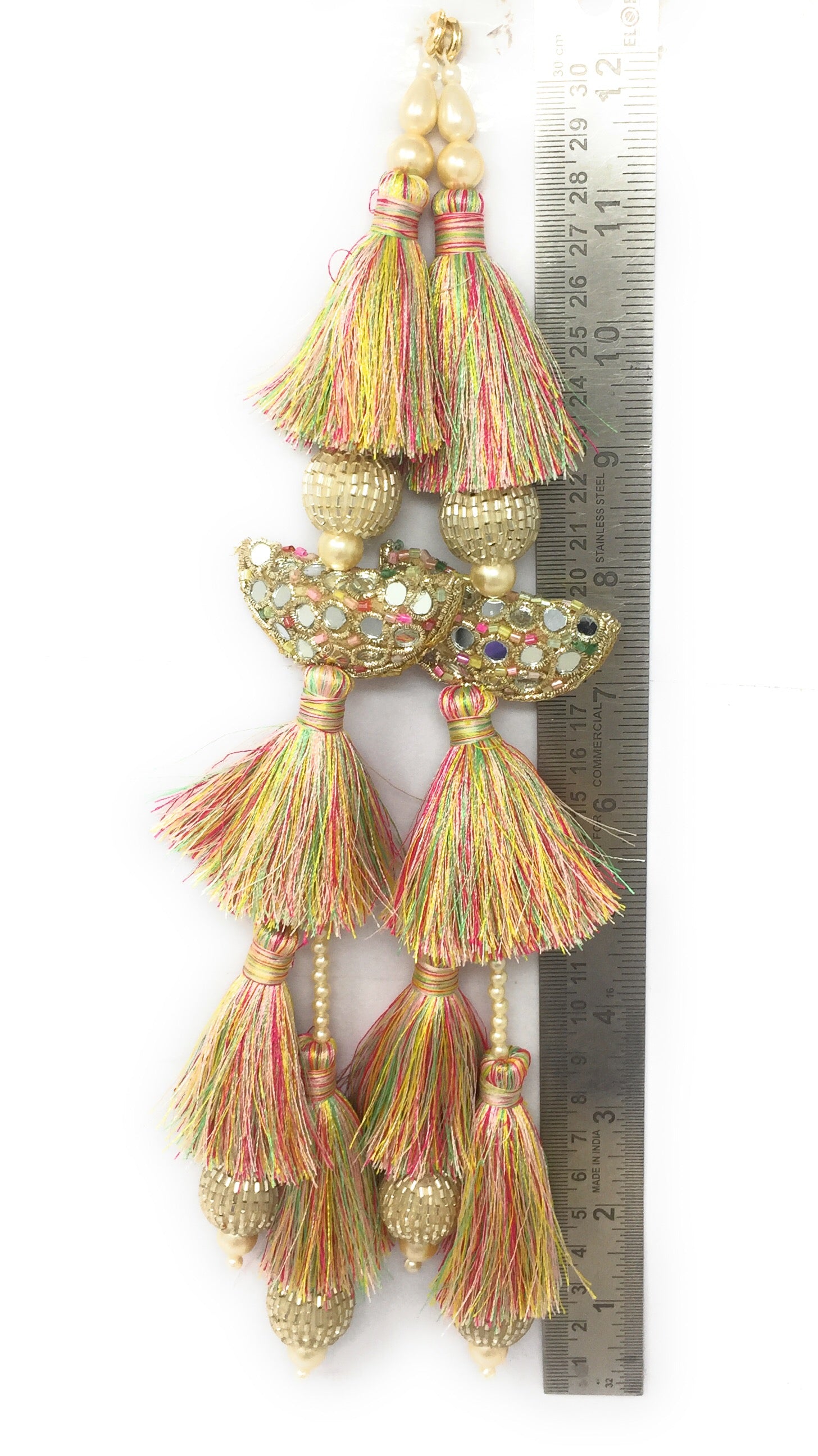 Multicolour lehenga ki latkan - Set of 2