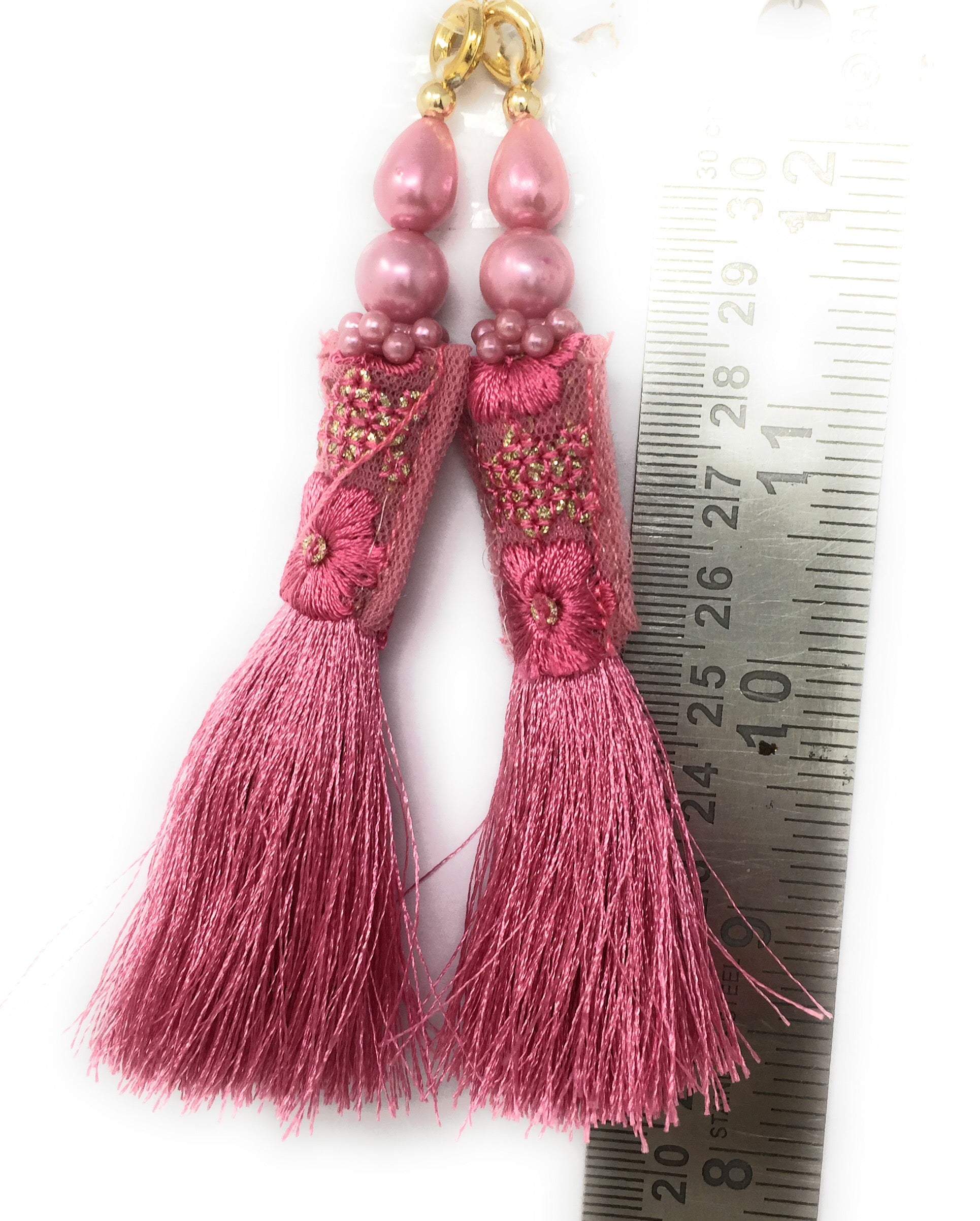 Onion Pink latkan for frock - Set of 2