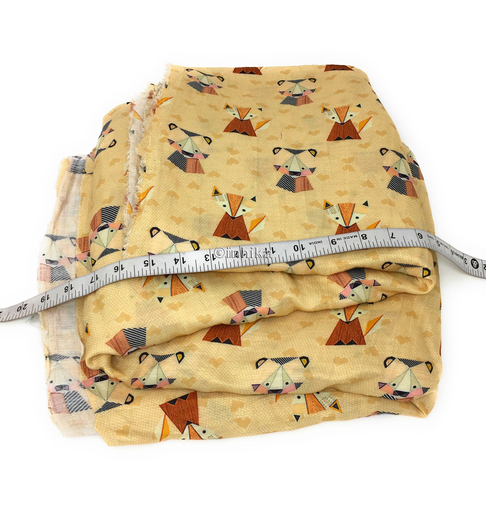 Ochre colour fabric online