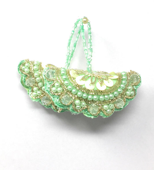 Green Latkan For Blouse - Set of 2