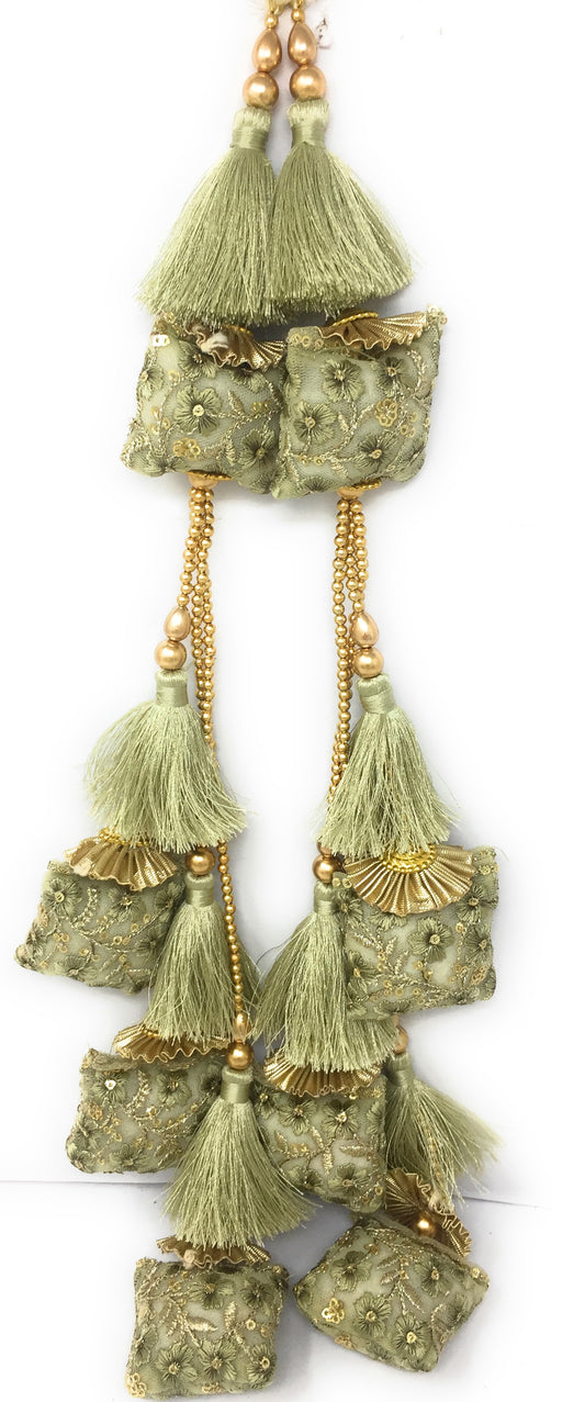 hanging lehenga Pastel Green