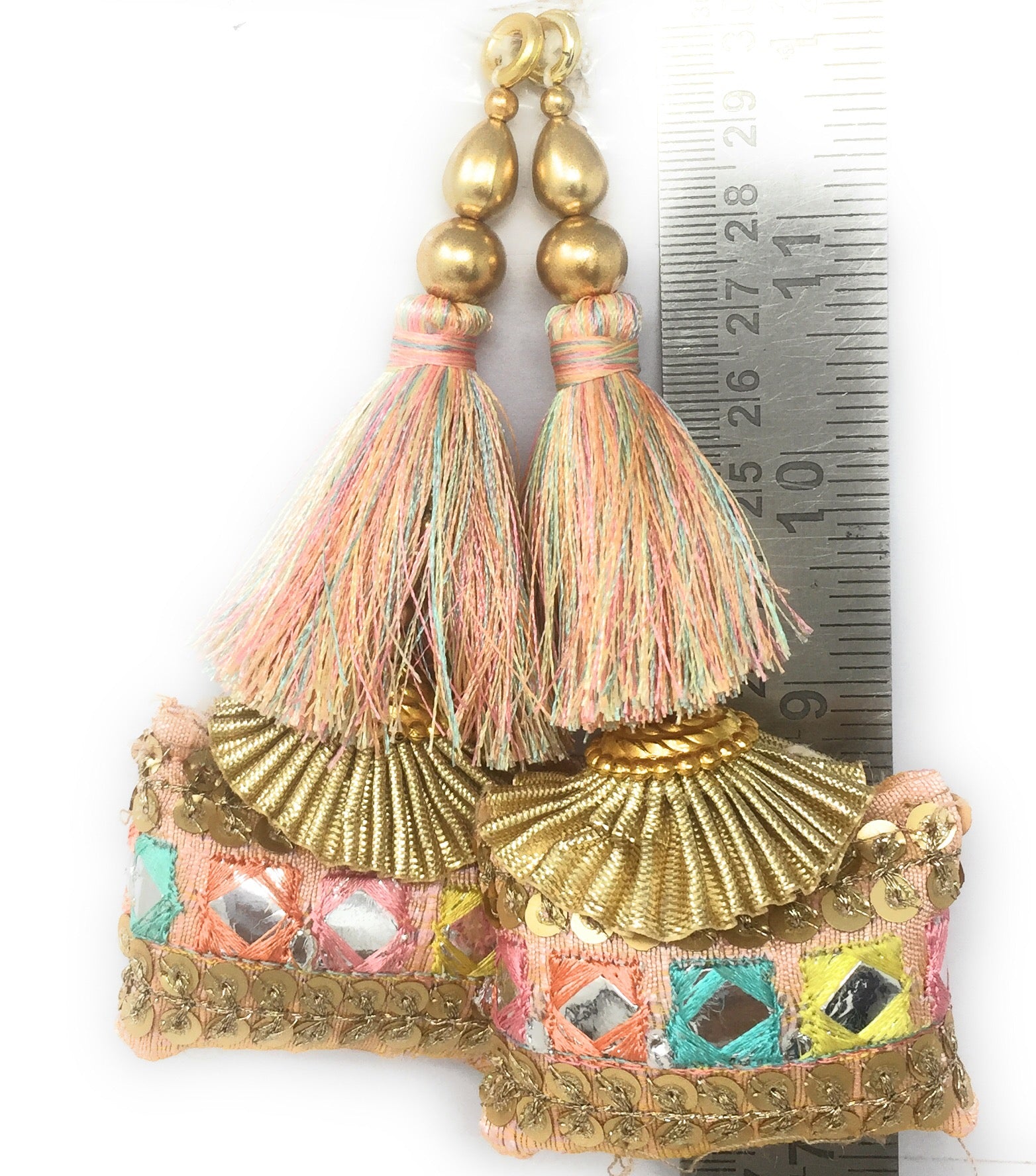 Peach choli ke latkan - Set of 2