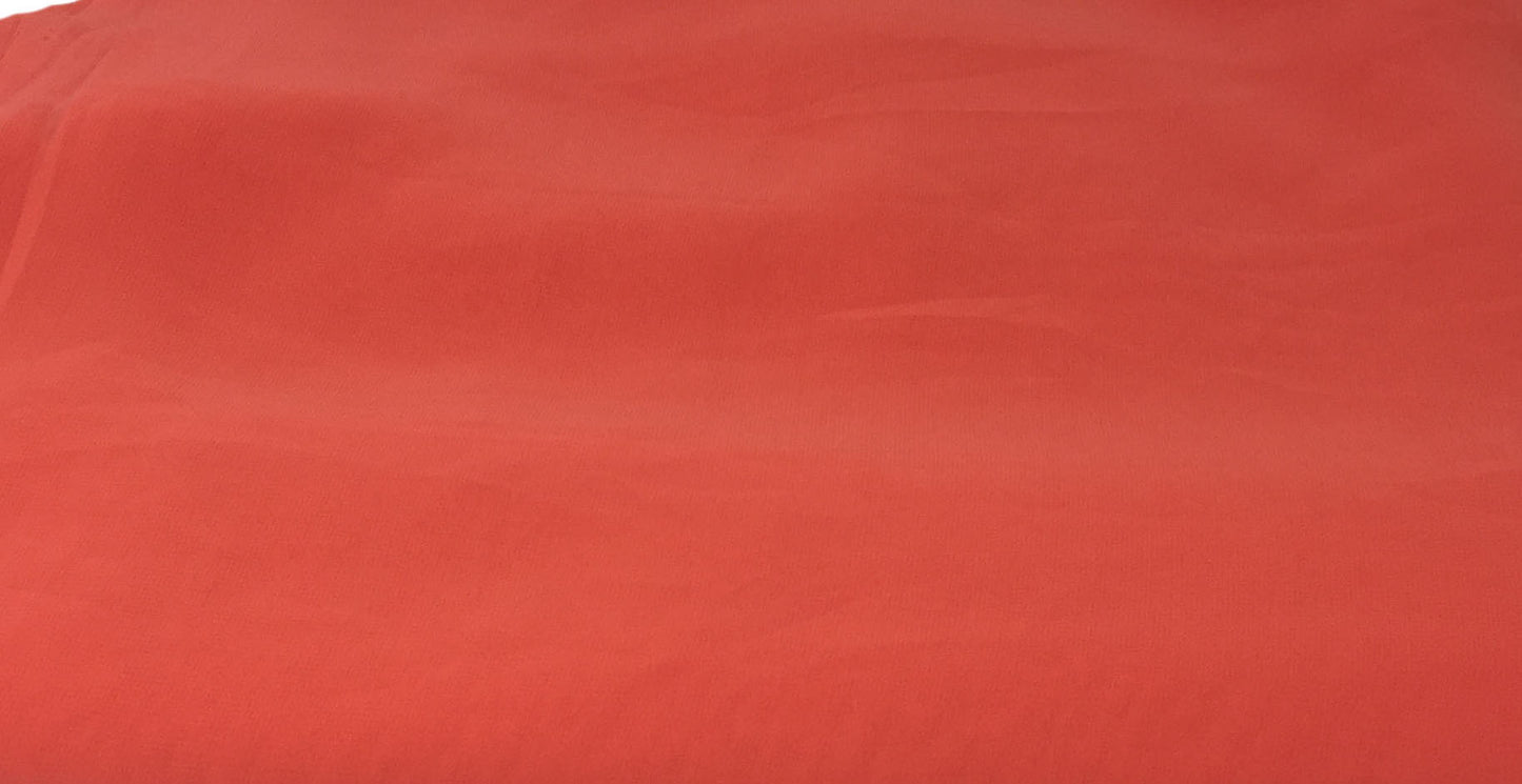 Peach Pink Viscose Georgette Solid Fabric