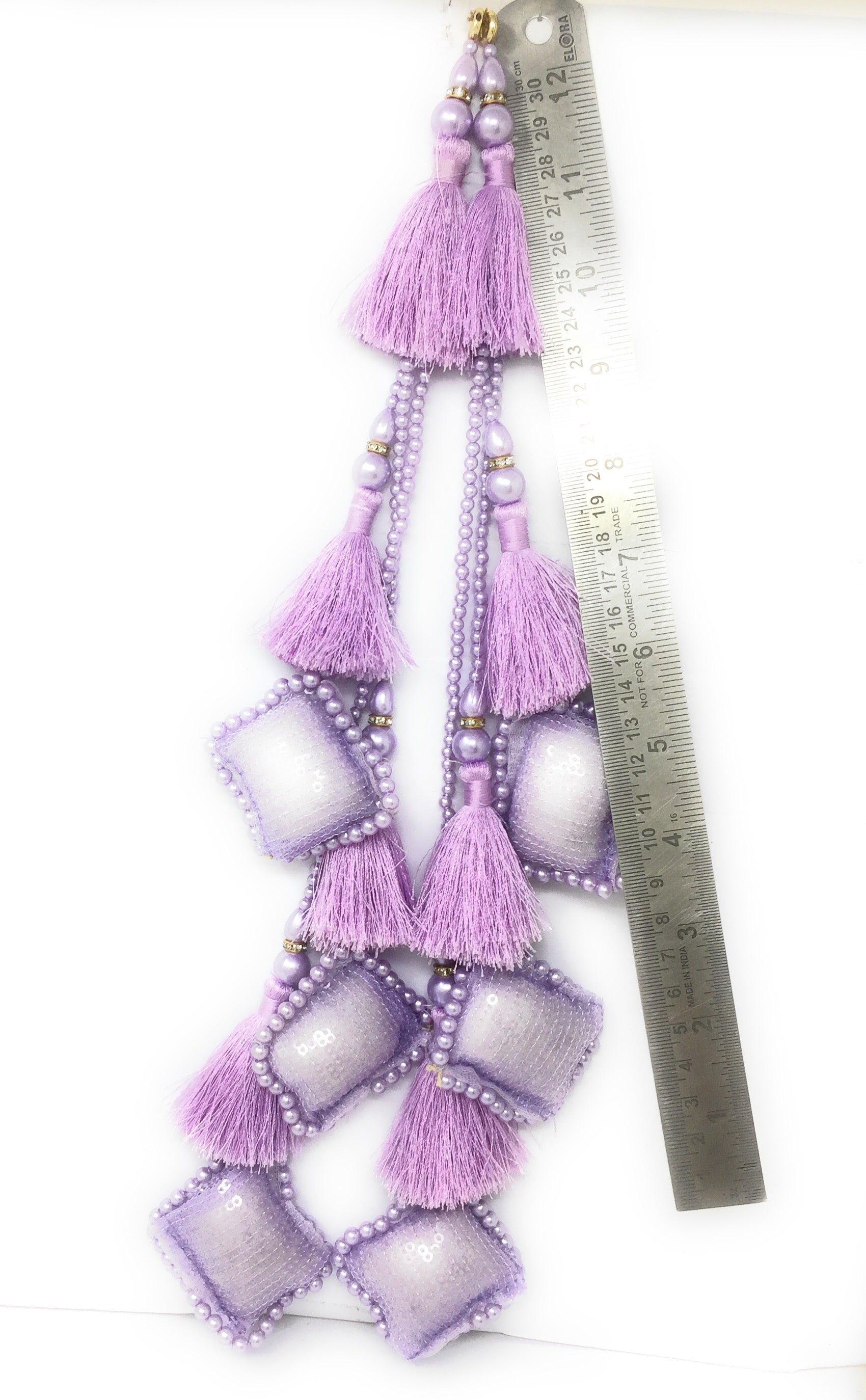 Purple lehenga latkan online - Set of 2