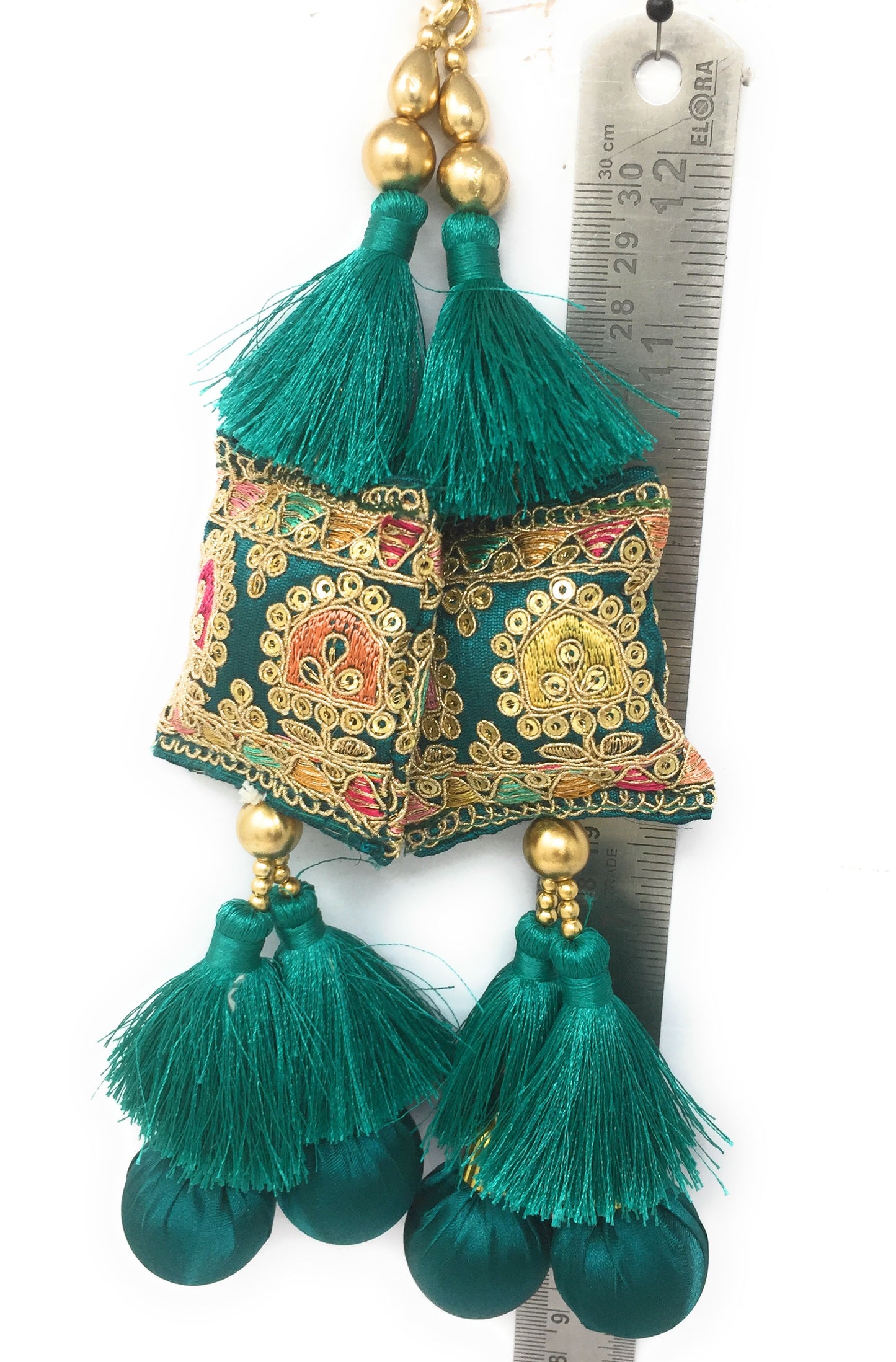 Rama Green latkan hand made - Set of 2