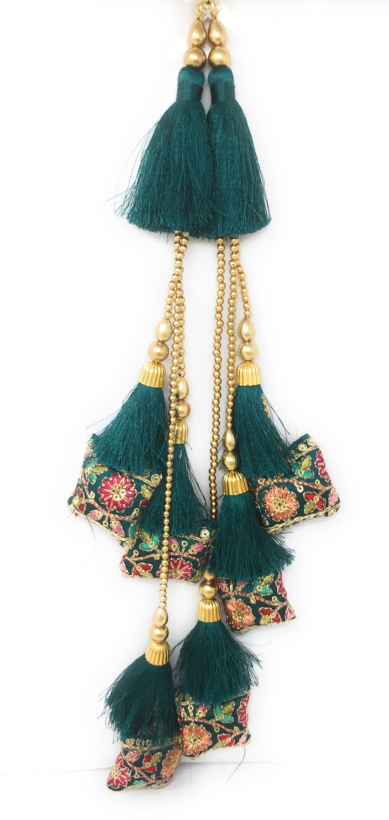 latkan lehenga choli Rama Green