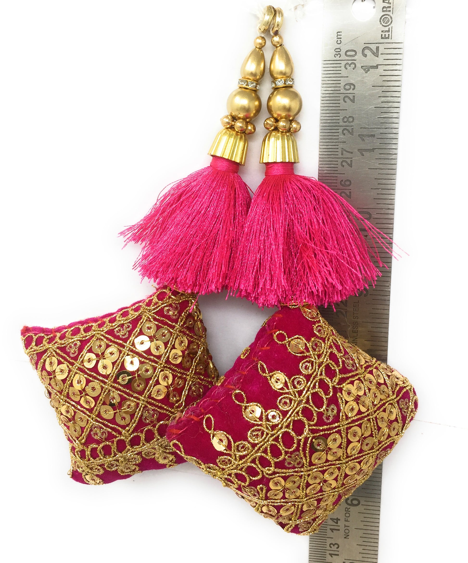 Rani Pink latkan blouse latkan - Set of 2