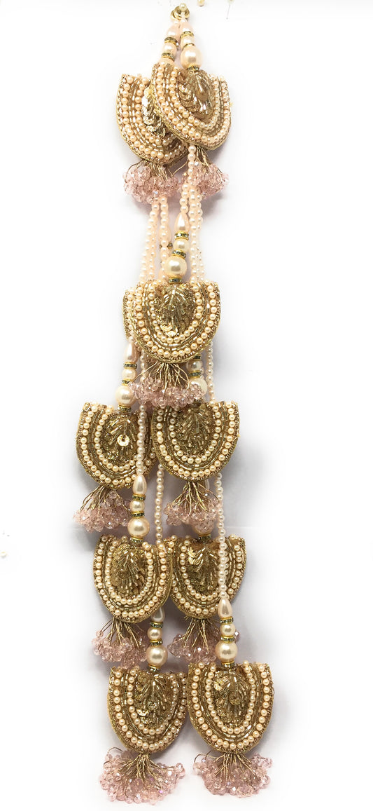 Heavy Bridal Lehenga Latkan Rose Gold - Set of 2
