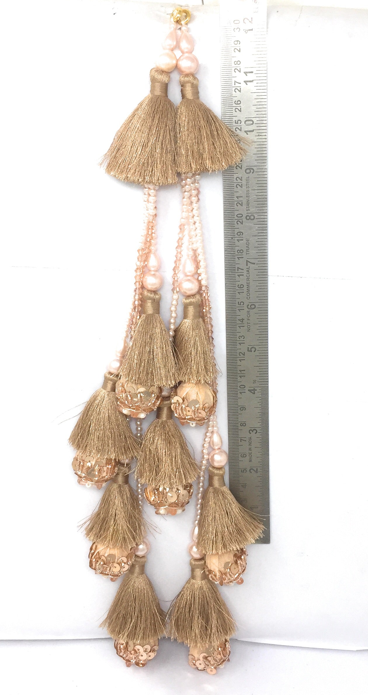 Rose Gold latest latkan design for lehenga - Set of 2