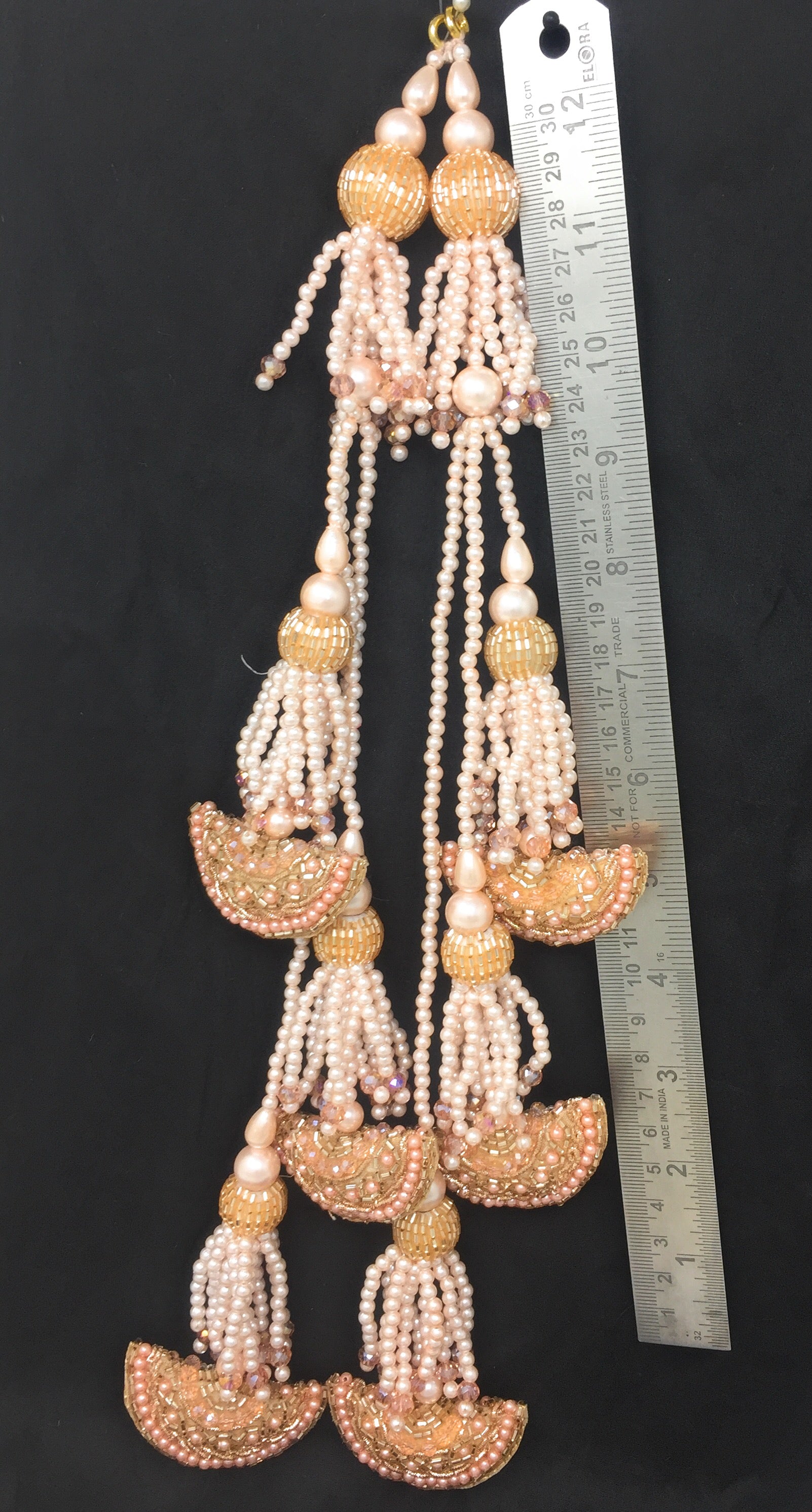 Rose Gold lehenga choli latkan design - Set of 2