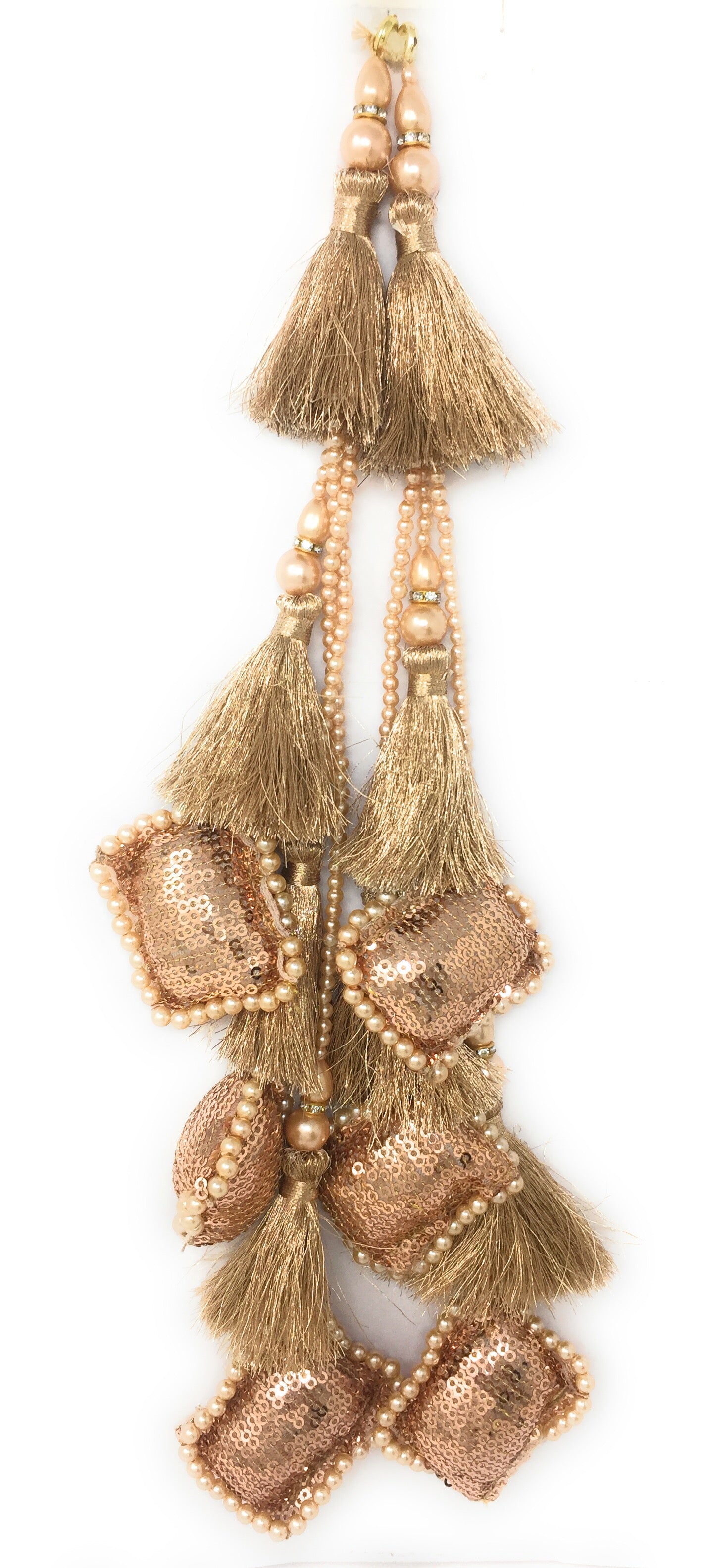 online latkan for lehenga Rose Gold