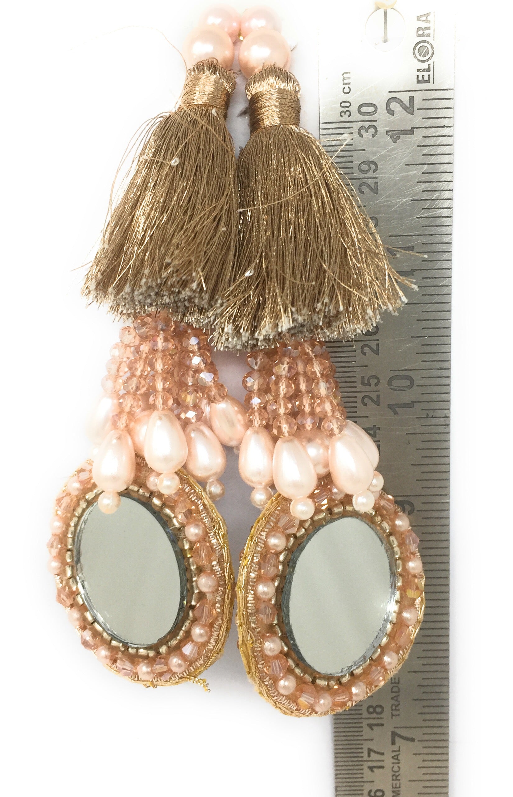 Rose Gold saree blouse latkan - Set of 2