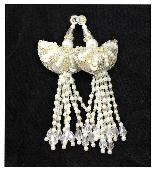 Tassel Latkan For Lehenga Silver - Set of 2
