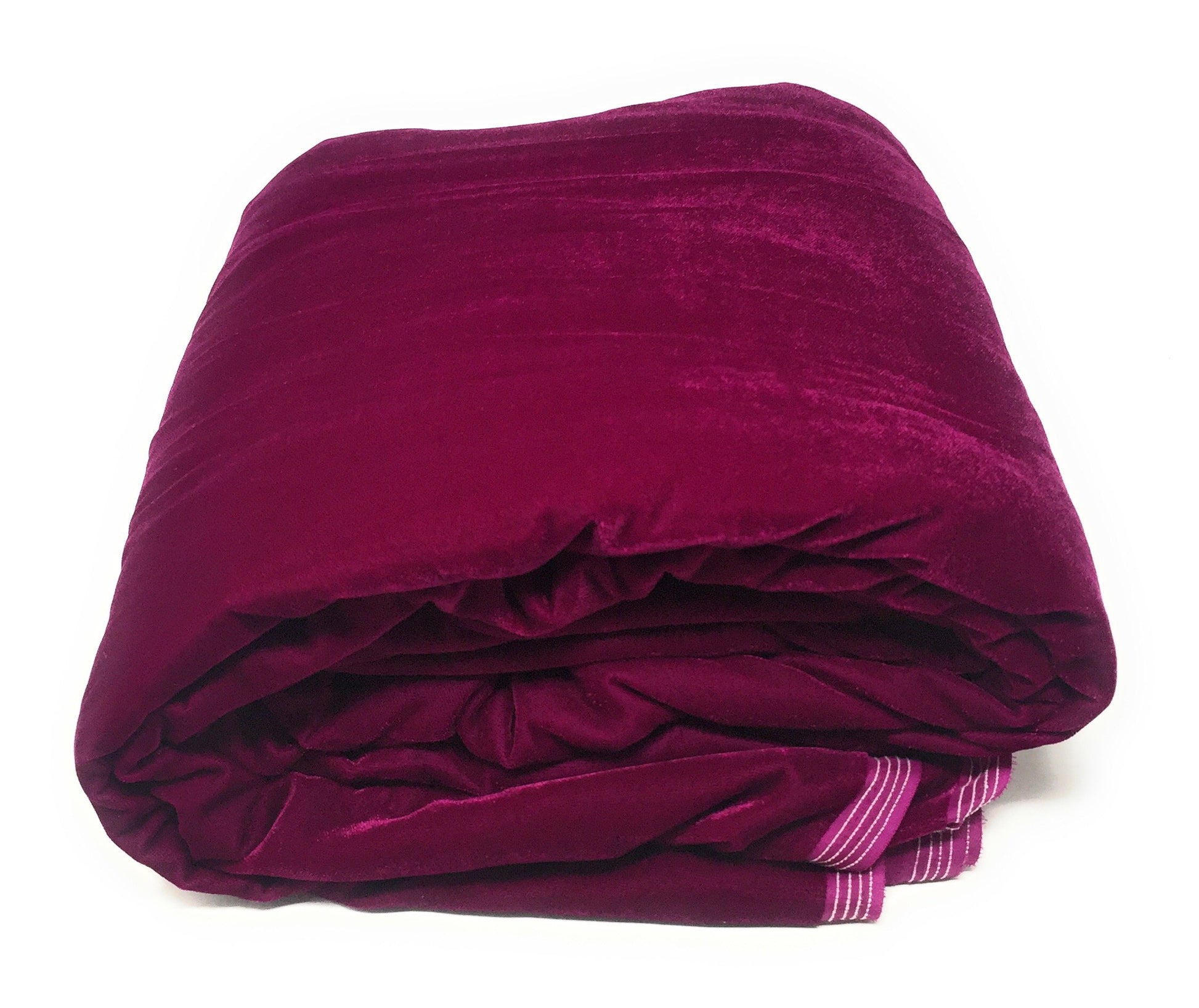 Solid Magenta Velvet Fabric 