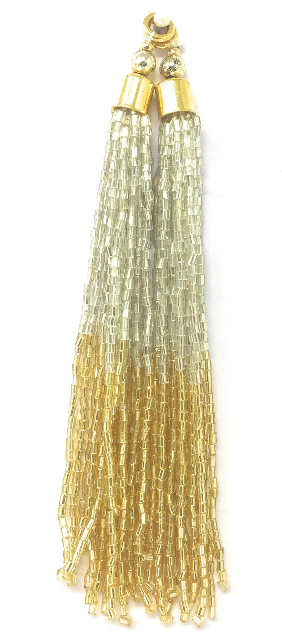 Gold White Cutdana Lehenga Latkan 