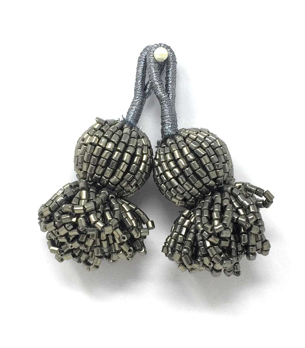 Grey Beads Cutdana Latkan 