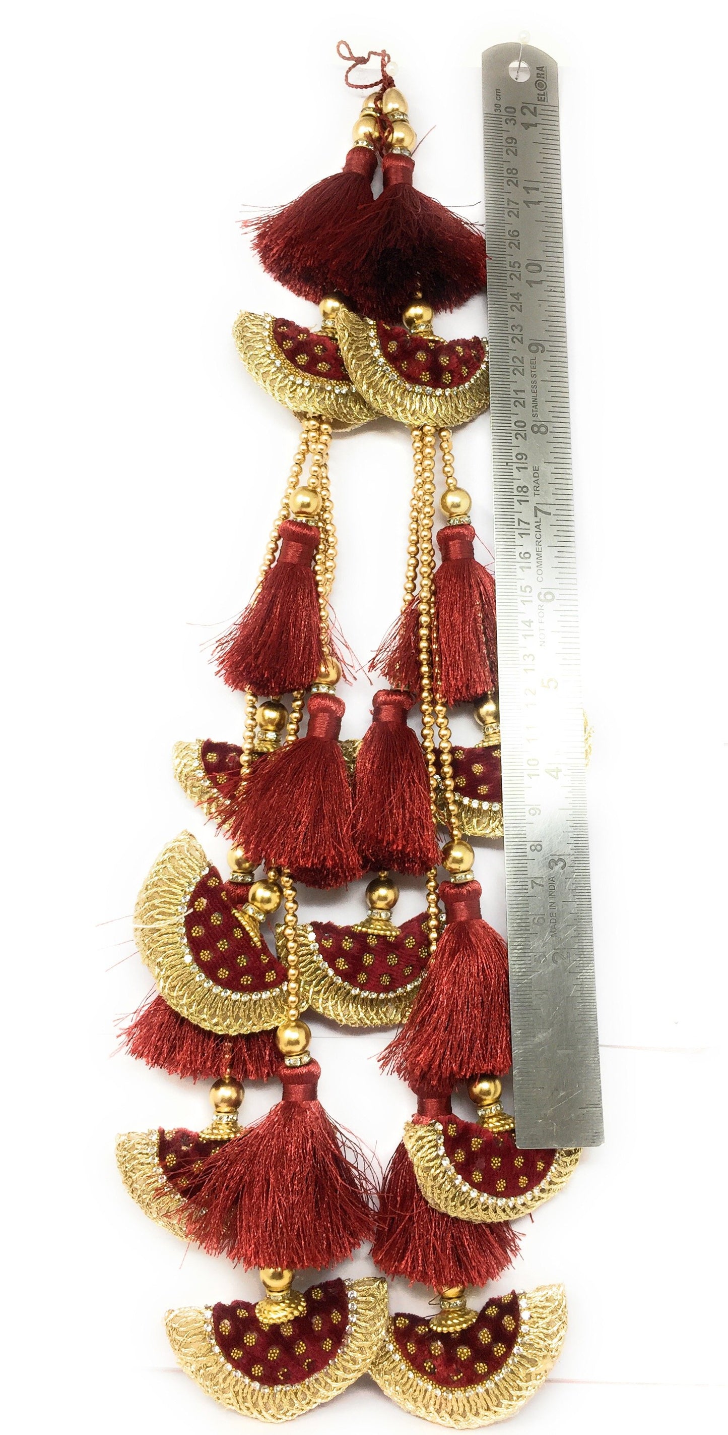 Heavy Lehenga Latkan Maroon - Set of 2