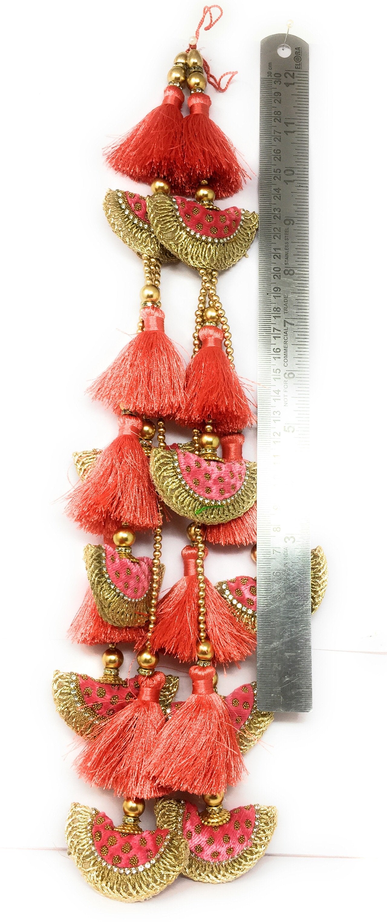 Heavy Lehenga Latkan Peach Pink - Set of 2