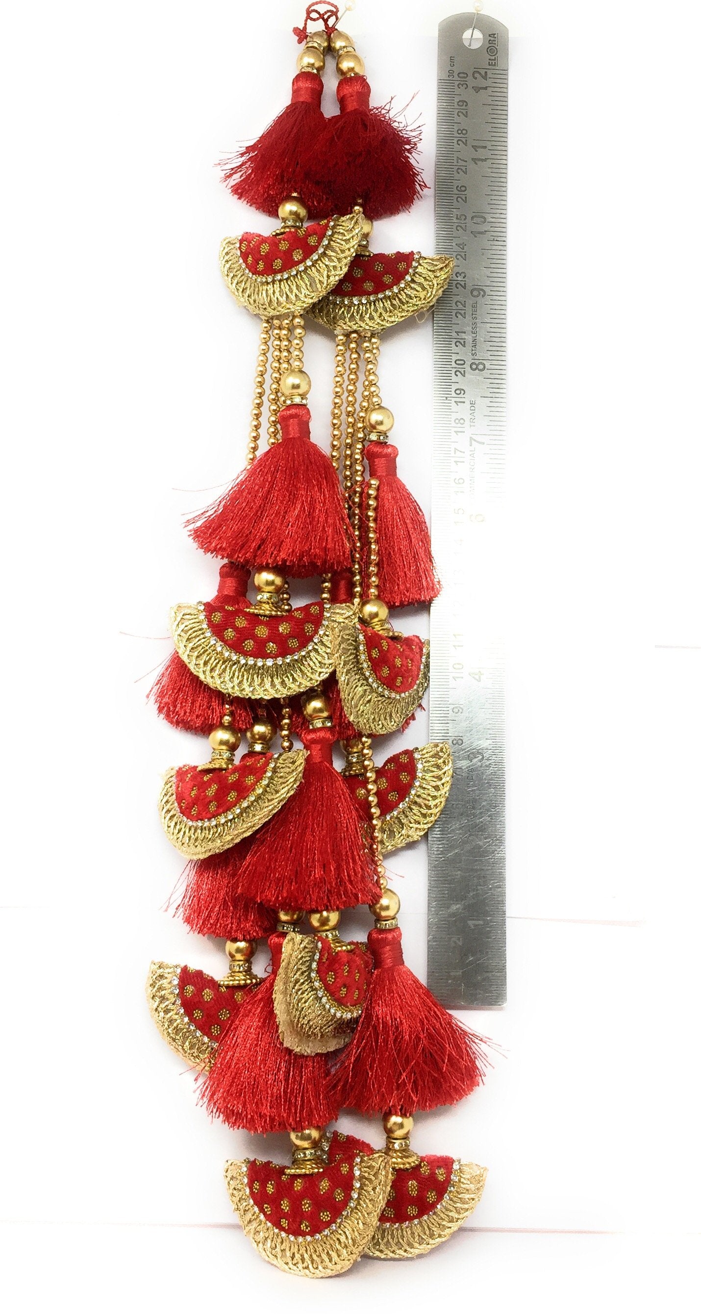 Heavy Lehenga Latkan Red - Set of 2