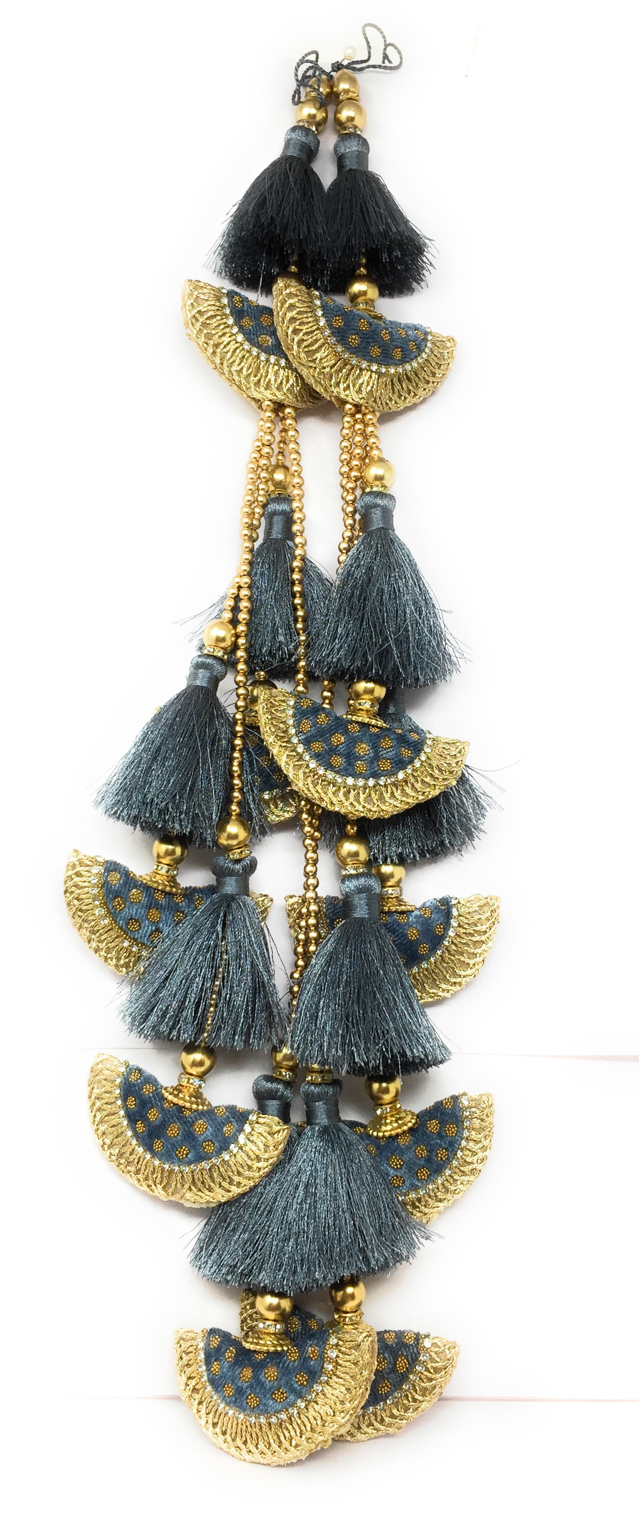 Heavy Lehenga Latkan Grey- Set of 2