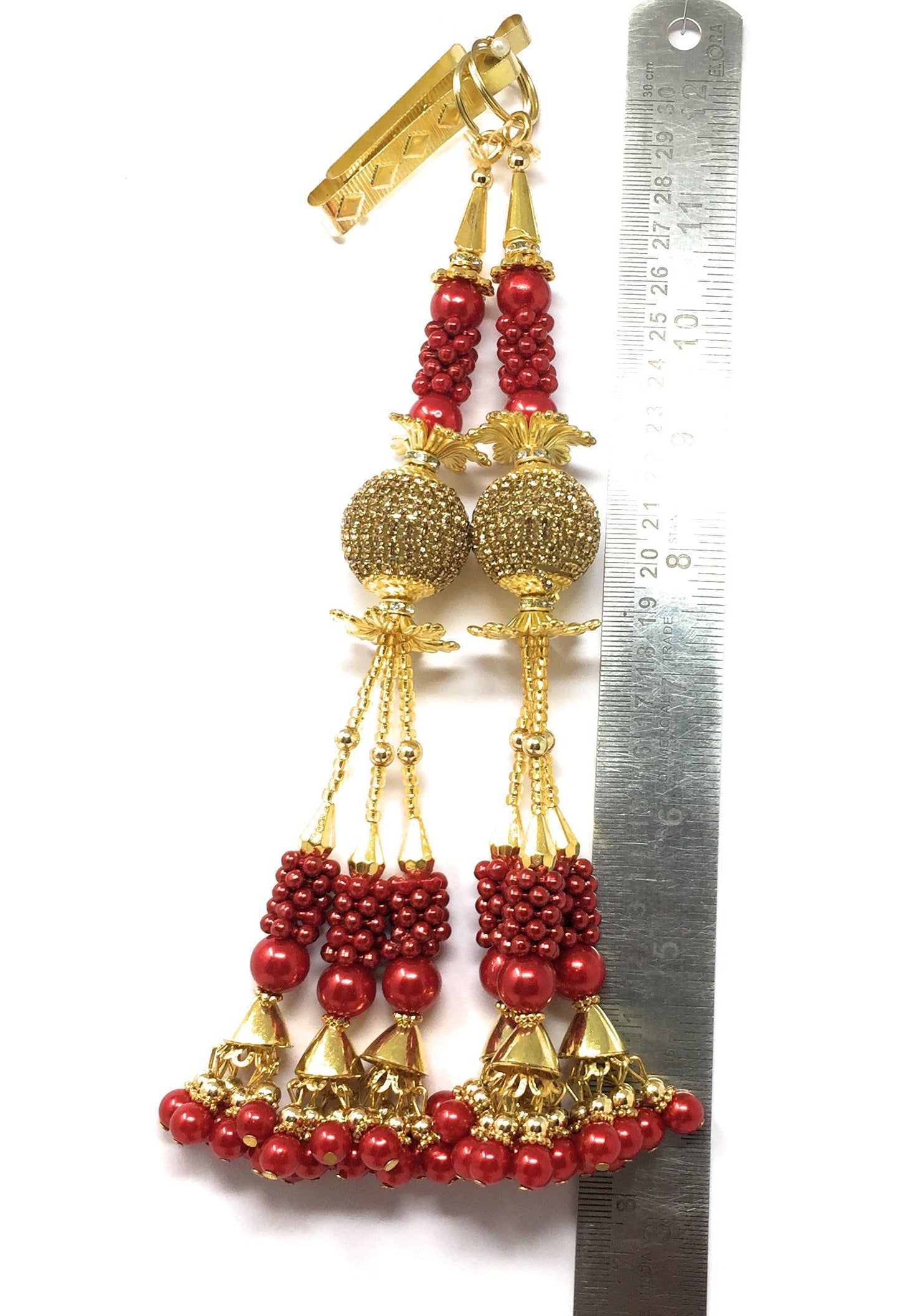 Heavy Lehenga Latkan Red - Set of 2
