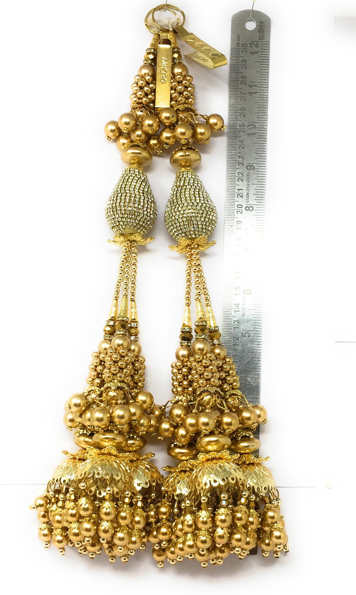 Heavy Lehenga Latkan Gold - Set of 2
