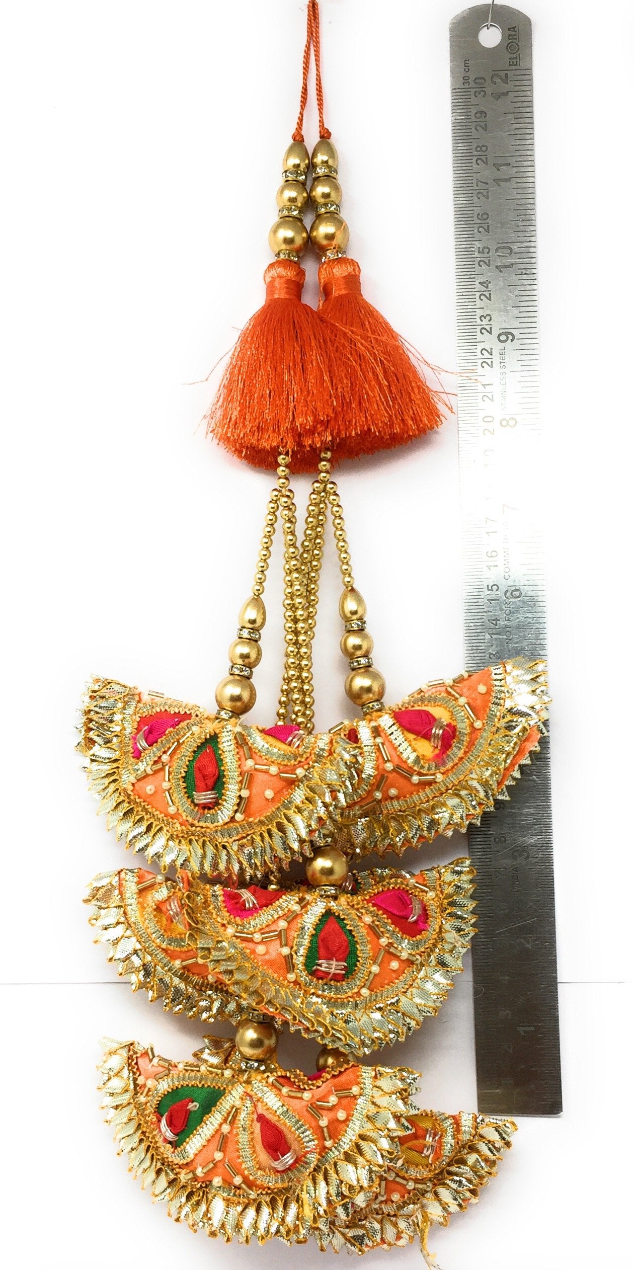 Heavy Lehenga Latkan Orange - Set of 2