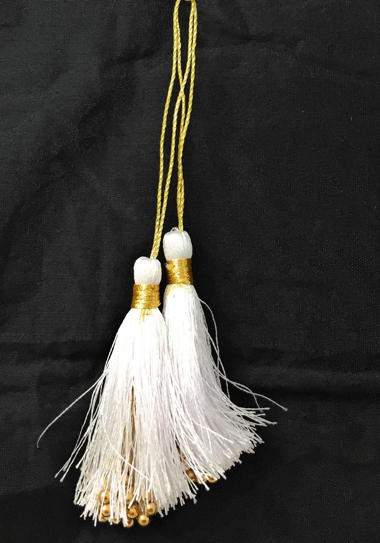 Latkan suit blouse tassel hanging White 15267