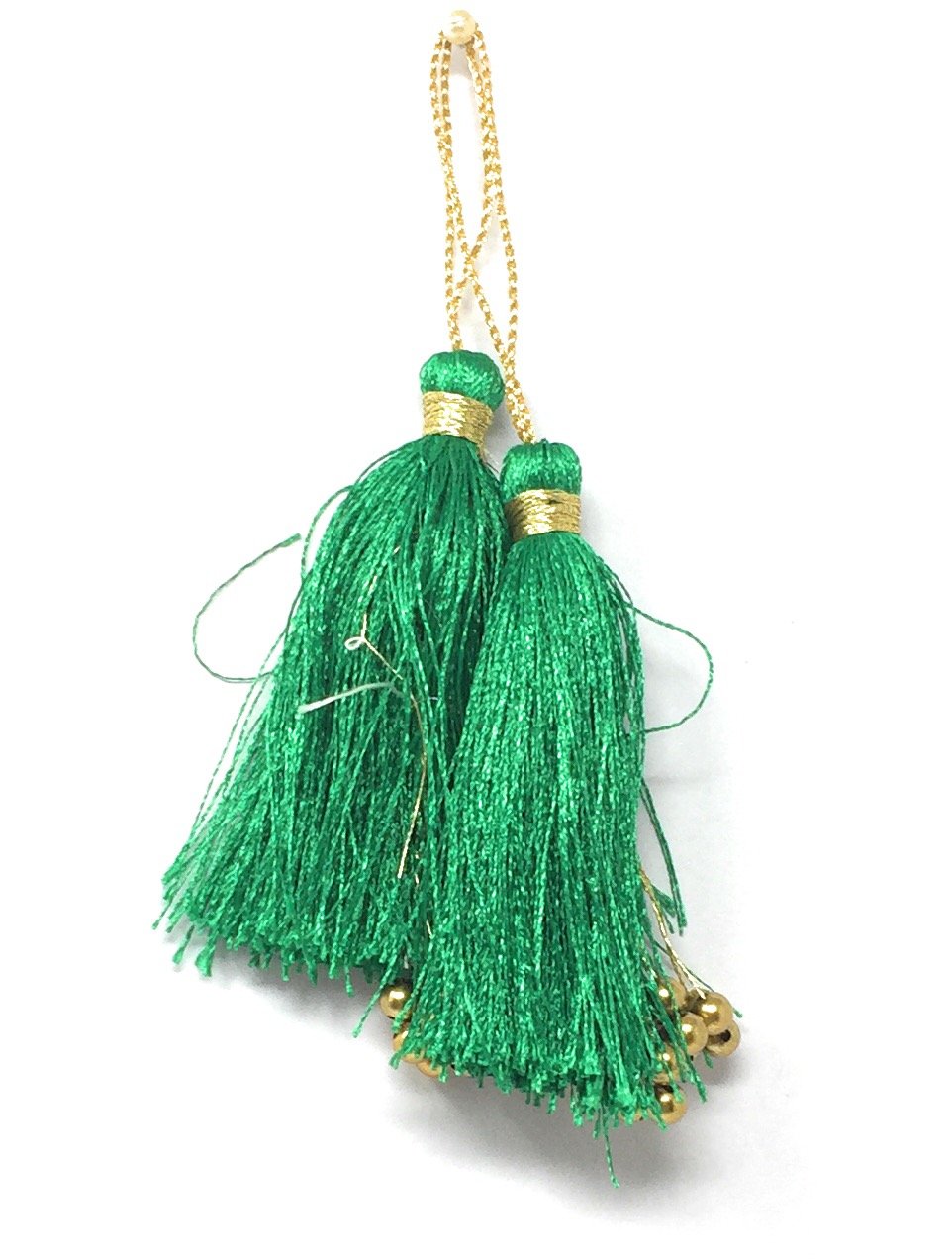 Latkan suit blouse tassel hanging Green 15274