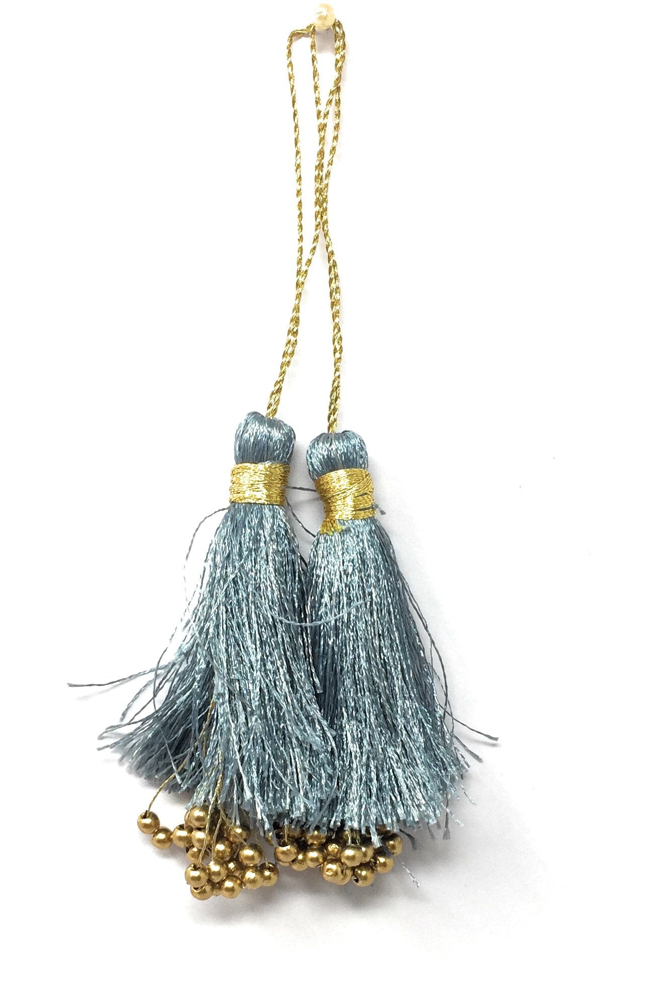 Latkan suit blouse tassel hanging Grey 15277