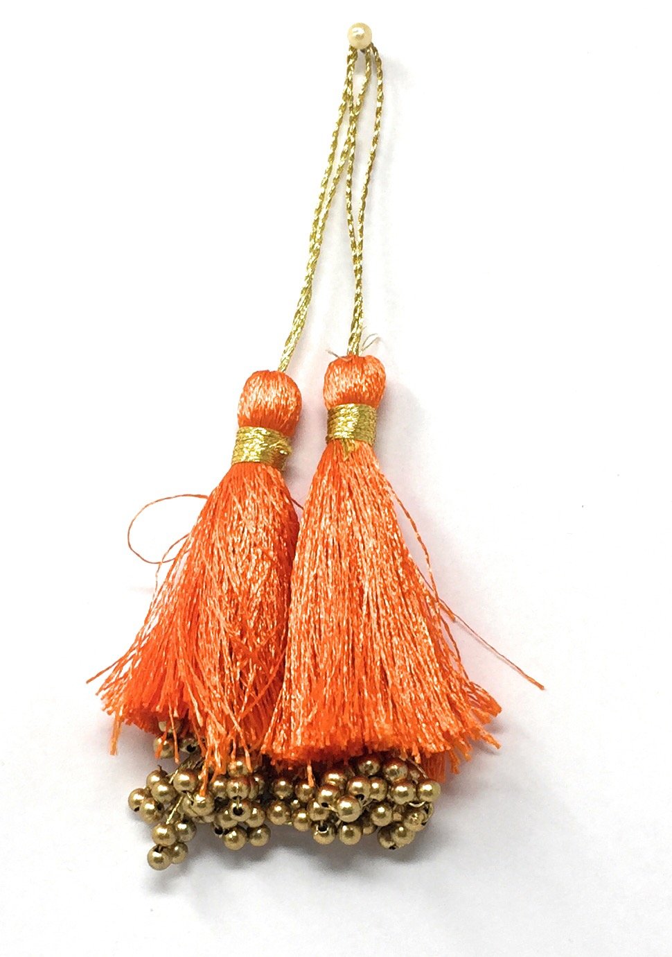 Latkan suit blouse tassel hanging Orange 15286
