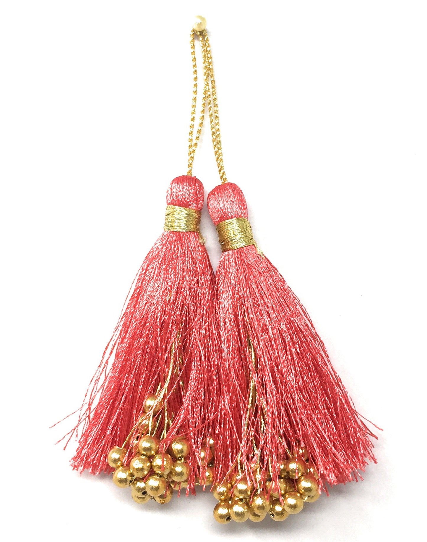 Latkan suit blouse tassel hanging Dark Peach 15291