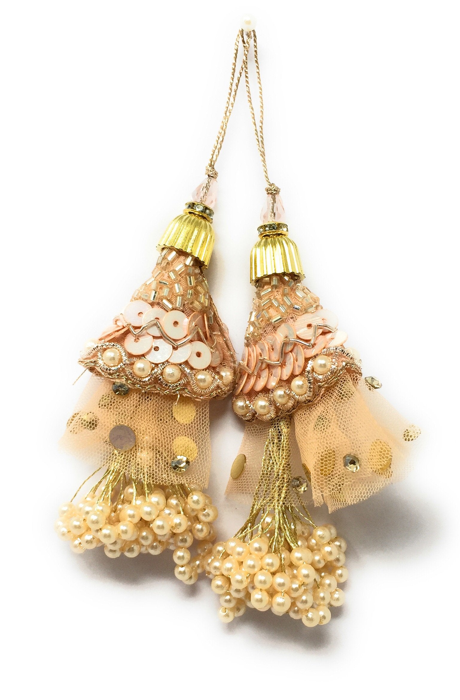 Latkan suit blouse tassel hanging Rose Gold 15264