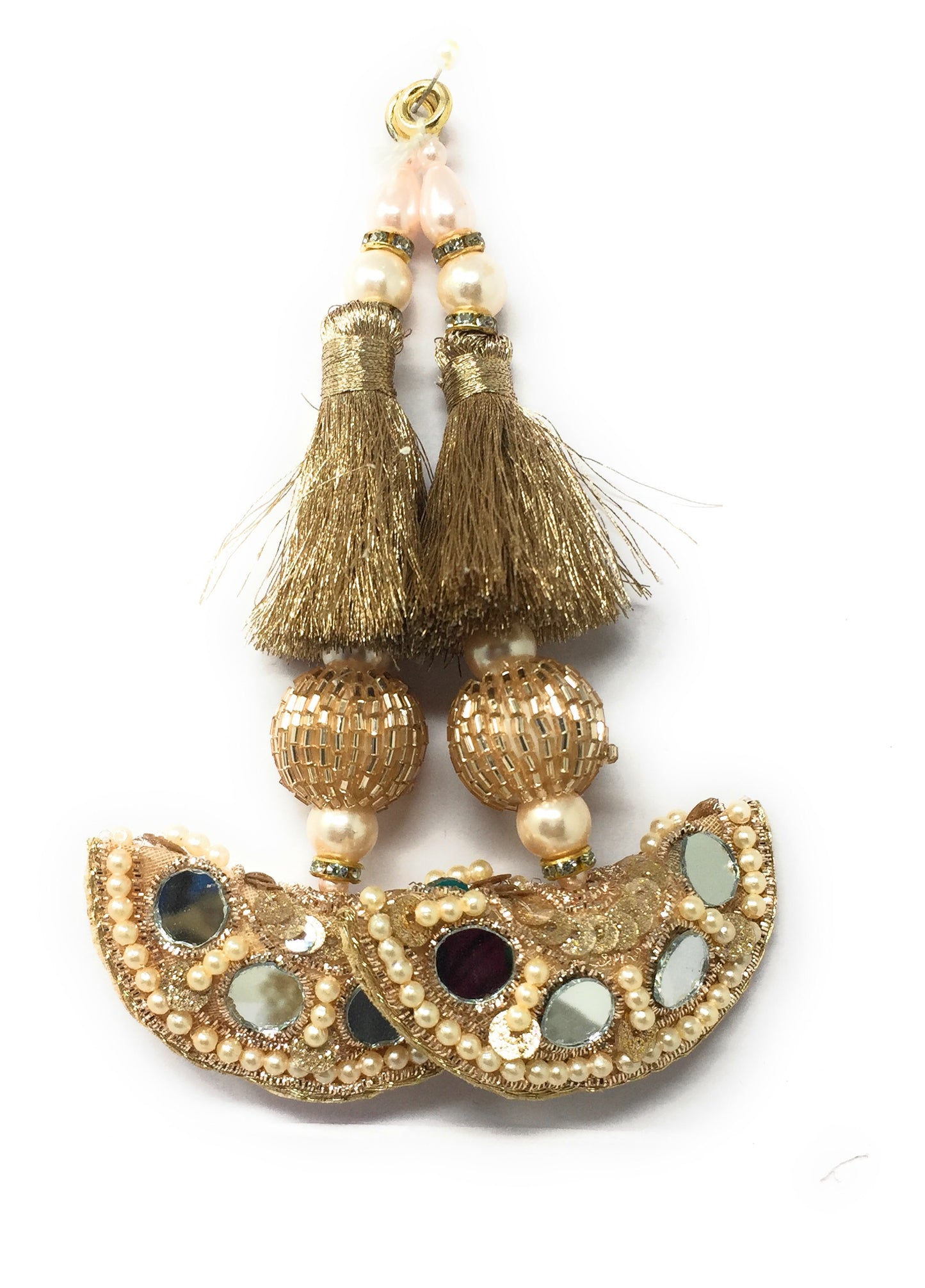 Blouse Latkan Tassel Rose Gold  - Set of 2