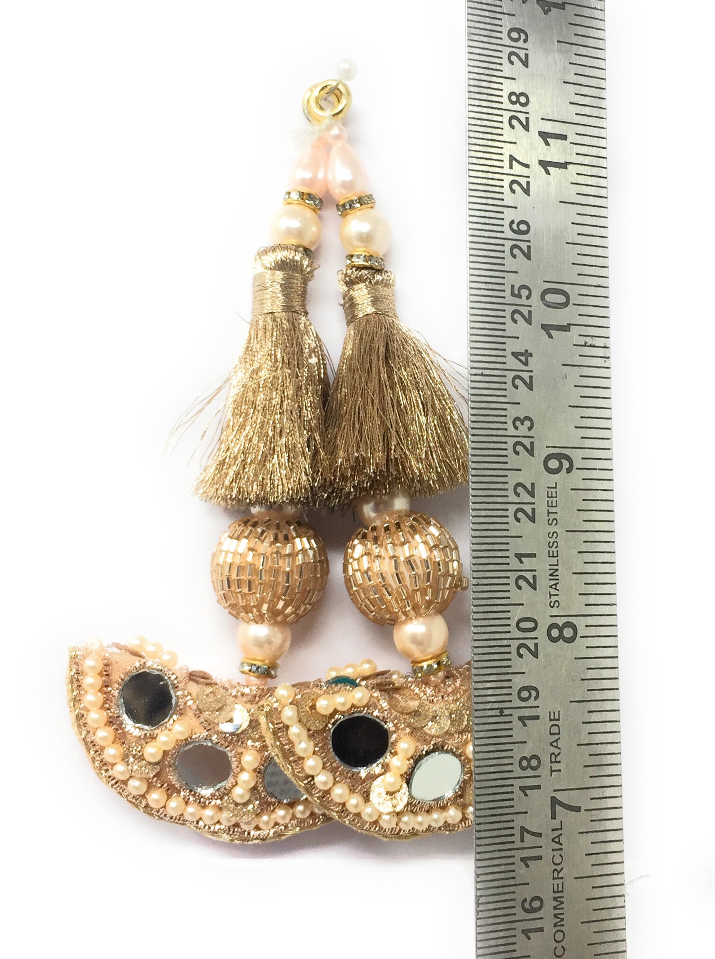 Blouse Latkan Tassel Rose Gold  - Set of 2