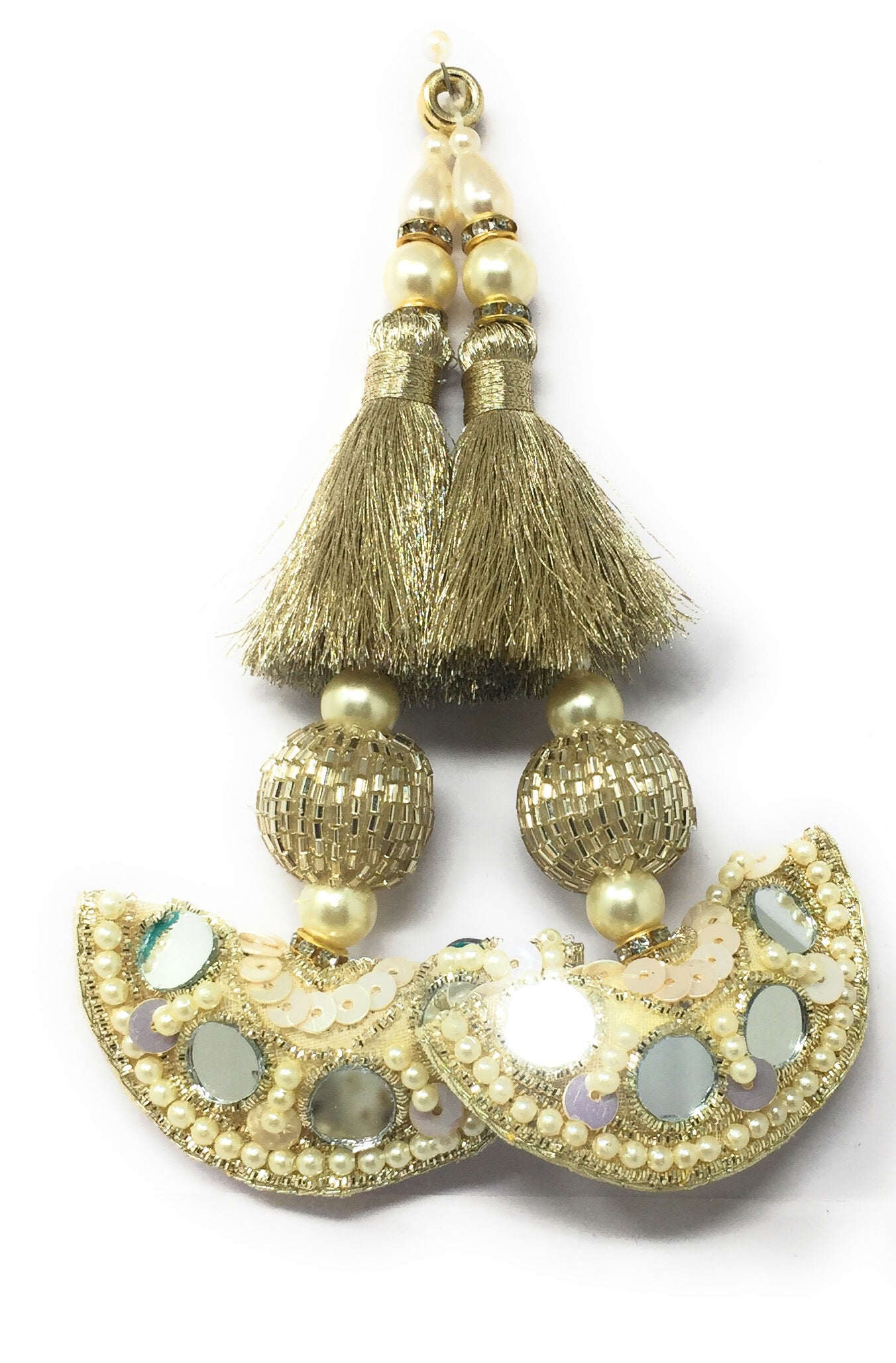 Water Gold Mirror Latkan - Set of 2