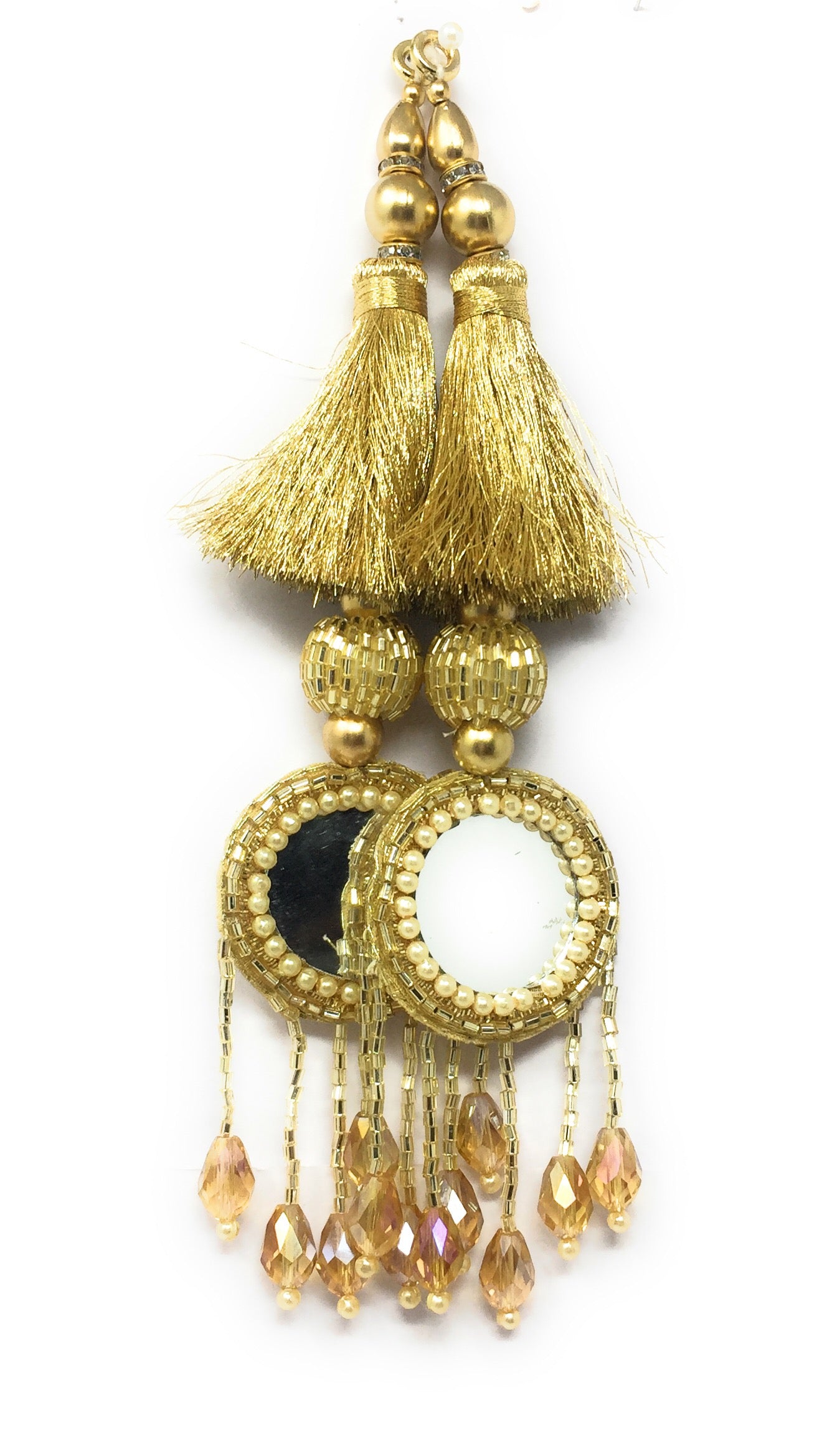 Golden Latkan For Blouse - Set of 2