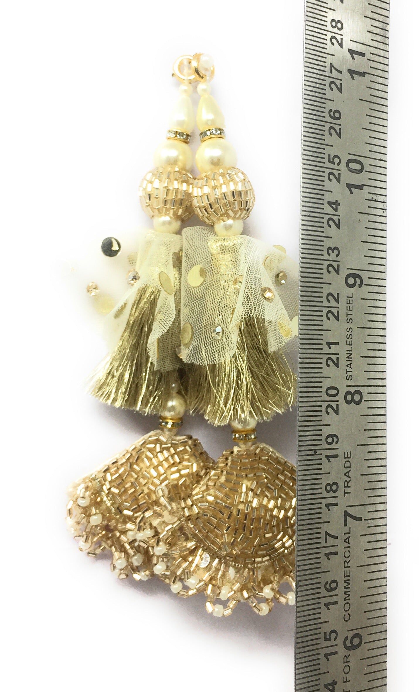 Water Gold blouse latkan heavy designer