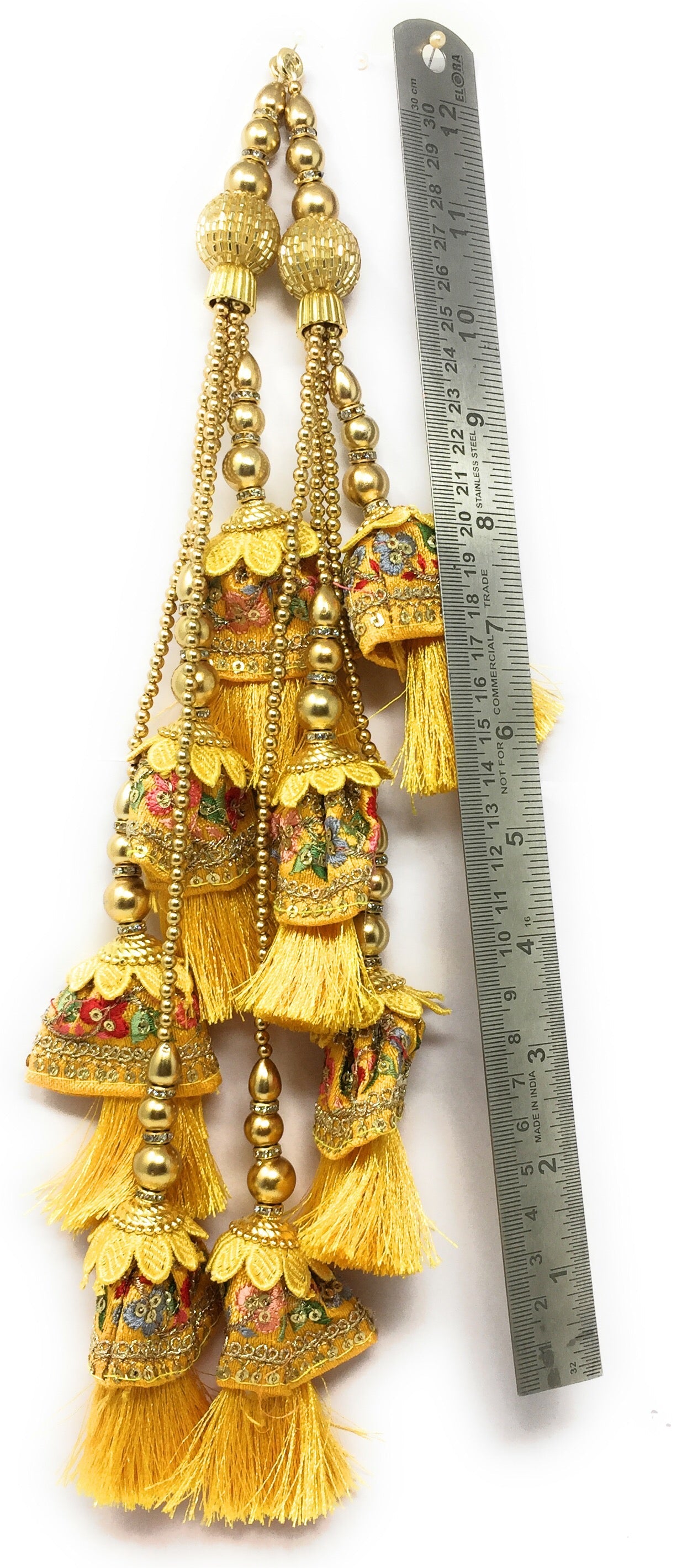 Yellow lehenga latkan heavy designer