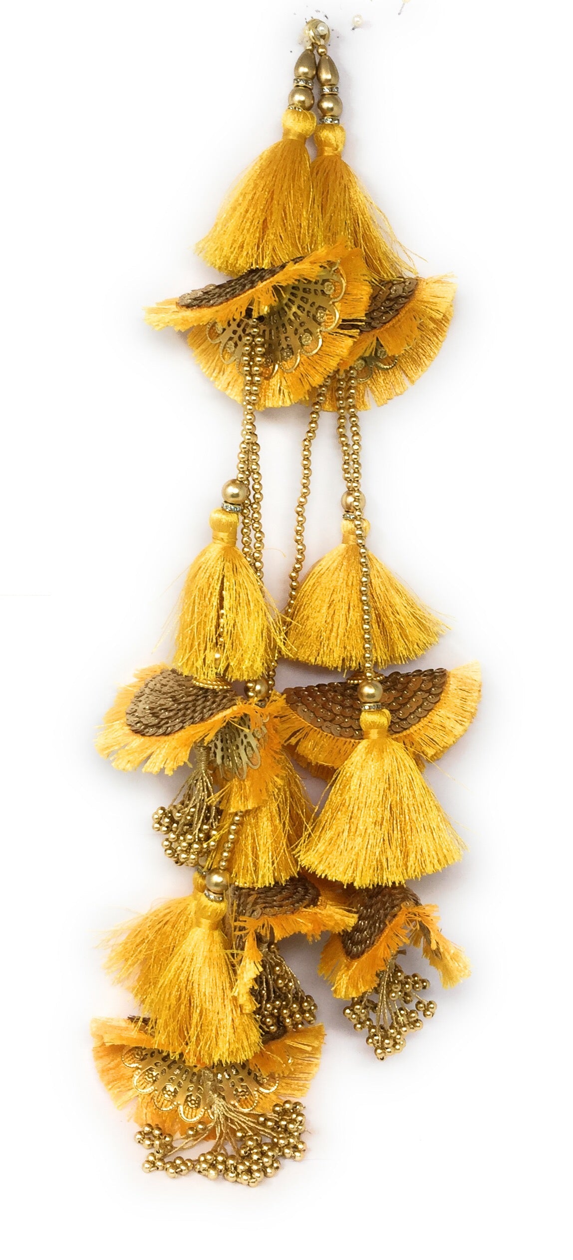 bridal heavy latkan yellow