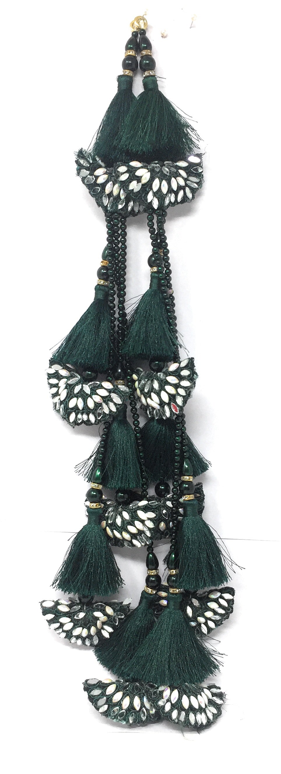 green latkan for lehenga