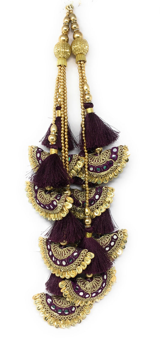 latkan designs for lehenga wine