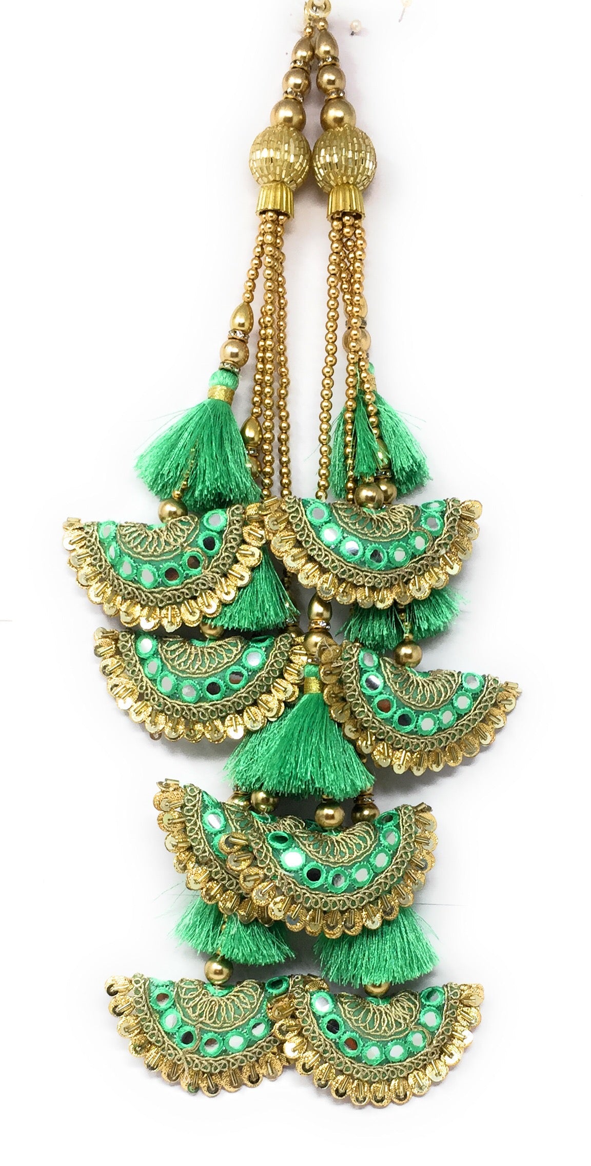 pista green latkan for lehenga