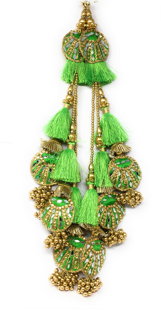 Light Green Latkan For Lehenga - Set of 2