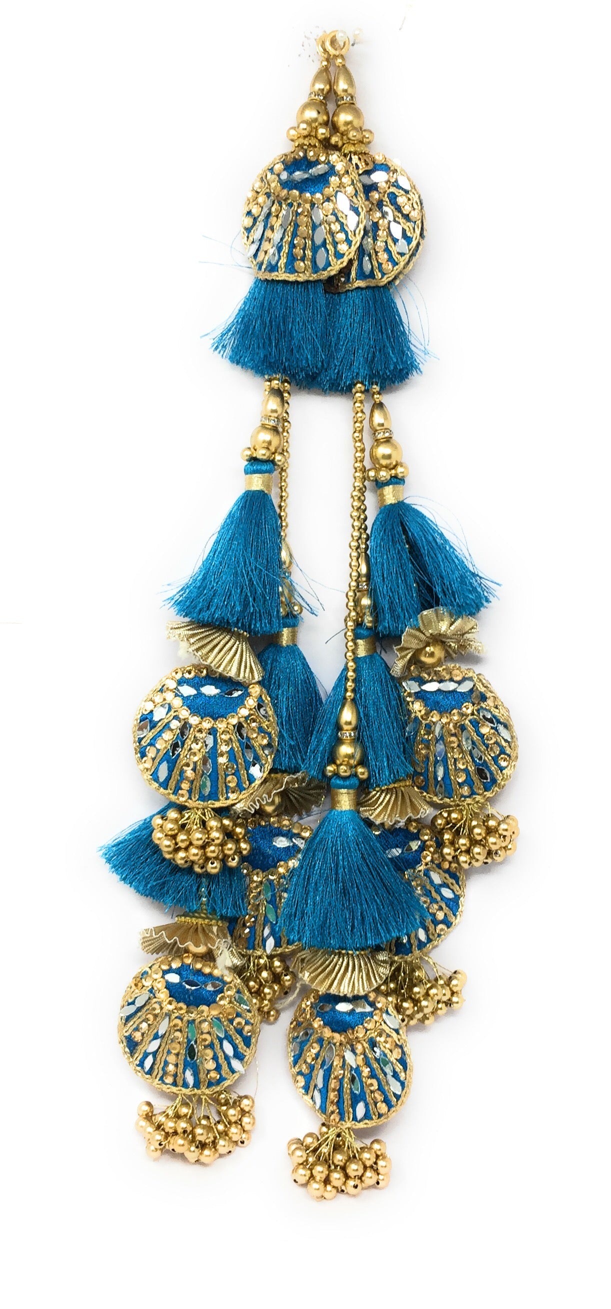 blue latkan for lehenga